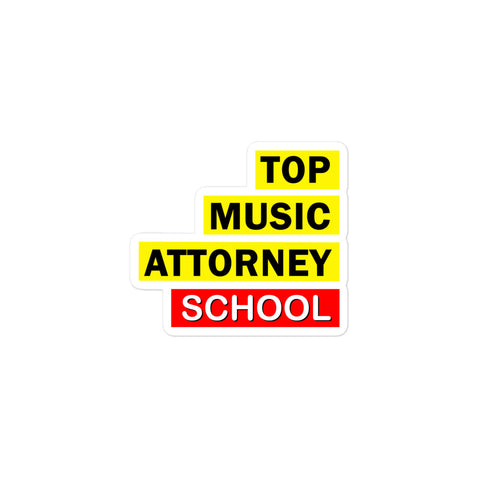 Top Music Attorney School Sticker