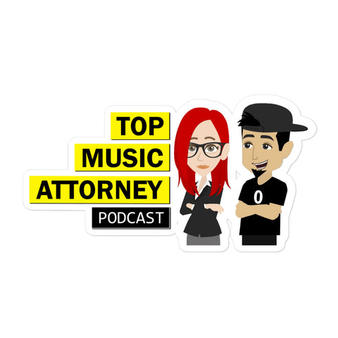 Top Music Attorney Podcast (MK & TO) Sticker